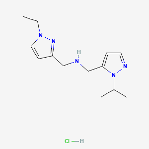 1-(1-ethyl-1H-pyrazol-3-yl)-N-[(1-isopropyl-1H-pyrazol-5-yl)methyl]methanamine