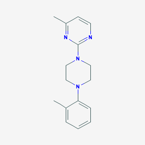 4-Methyl-2-[4-(2-methylphenyl)piperazin-1-yl]pyrimidine