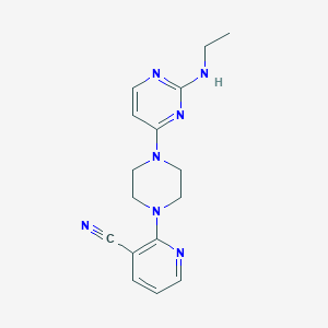 2-{4-[2-(Ethylamino)pyrimidin-4-yl]piperazin-1-yl}pyridine-3-carbonitrile