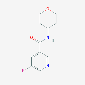 5-fluoro-N-(oxan-4-yl)pyridine-3-carboxamide