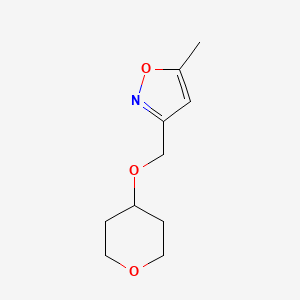 5-Methyl-3-[(oxan-4-yloxy)methyl]-1,2-oxazole