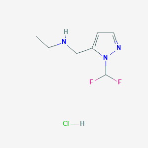 {[1-(difluoromethyl)-1H-pyrazol-5-yl]methyl}ethylamine