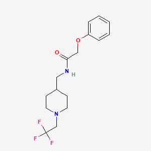 2-phenoxy-N-{[1-(2,2,2-trifluoroethyl)piperidin-4-yl]methyl}acetamide