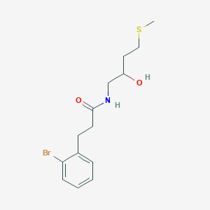 3-(2-bromophenyl)-N-[2-hydroxy-4-(methylsulfanyl)butyl]propanamide