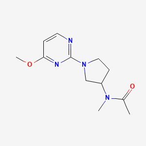 N-[1-(4-methoxypyrimidin-2-yl)pyrrolidin-3-yl]-N-methylacetamide