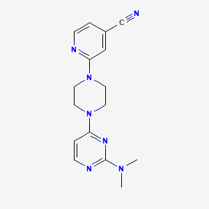 2-{4-[2-(Dimethylamino)pyrimidin-4-yl]piperazin-1-yl}pyridine-4-carbonitrile