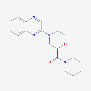 2-[2-(Piperidine-1-carbonyl)morpholin-4-yl]quinoxaline