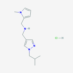 1-(1-isobutyl-1H-pyrazol-4-yl)-N-[(1-methyl-1H-pyrrol-2-yl)methyl]methanamine