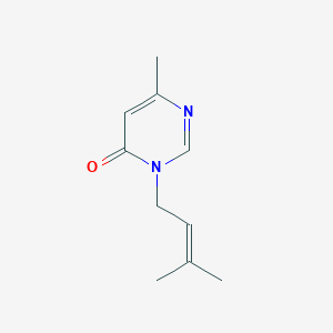 6-Methyl-3-(3-methylbut-2-en-1-yl)-3,4-dihydropyrimidin-4-one