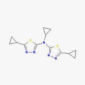 N,5-dicyclopropyl-N-(5-cyclopropyl-1,3,4-thiadiazol-2-yl)-1,3,4-thiadiazol-2-amine