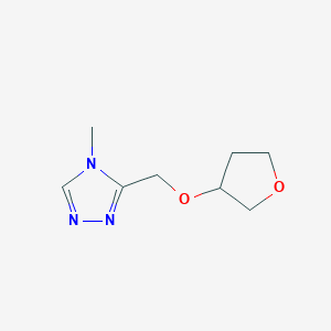 4-methyl-3-[(oxolan-3-yloxy)methyl]-4H-1,2,4-triazole