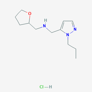 1-(1-propyl-1H-pyrazol-5-yl)-N-(tetrahydrofuran-2-ylmethyl)methanamine