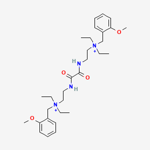 molecular formula C30H48N4O4+2 B1223019 Methoxyambenonium CAS No. 13015-59-3