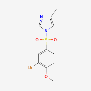 1-(3-bromo-4-methoxybenzenesulfonyl)-4-methyl-1H-imidazole