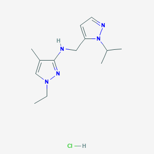 1-ethyl-N-[(1-isopropyl-1H-pyrazol-5-yl)methyl]-4-methyl-1H-pyrazol-3-amine