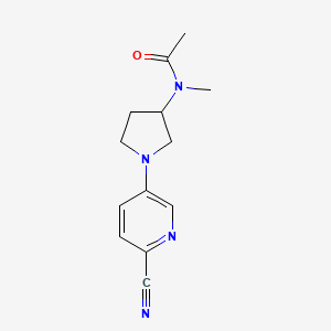 N-[1-(6-cyanopyridin-3-yl)pyrrolidin-3-yl]-N-methylacetamide