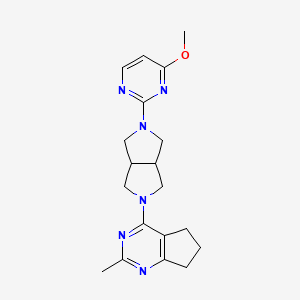 4-methoxy-2-(5-{2-methyl-5H,6H,7H-cyclopenta[d]pyrimidin-4-yl}-octahydropyrrolo[3,4-c]pyrrol-2-yl)pyrimidine