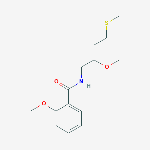 2-methoxy-N-[2-methoxy-4-(methylsulfanyl)butyl]benzamide