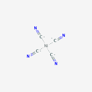 molecular formula C4N4Ni-4 B1223027 Tetracyano nickel 