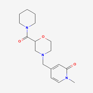 1-Methyl-4-{[2-(piperidine-1-carbonyl)morpholin-4-yl]methyl}-1,2-dihydropyridin-2-one