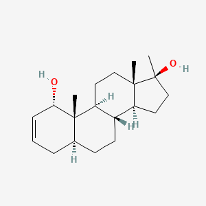 molecular formula C20H32O2 B1223031 17-Methyl-androst-2-ene-1,17-diol, (1alpha,5alpha,17beta)- CAS No. 13974-36-2
