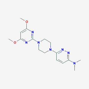 6-[4-(4,6-dimethoxypyrimidin-2-yl)piperazin-1-yl]-N,N-dimethylpyridazin-3-amine