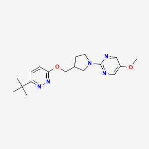 2-(3-{[(6-Tert-butylpyridazin-3-yl)oxy]methyl}pyrrolidin-1-yl)-5-methoxypyrimidine