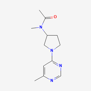 N-methyl-N-[1-(6-methylpyrimidin-4-yl)pyrrolidin-3-yl]acetamide