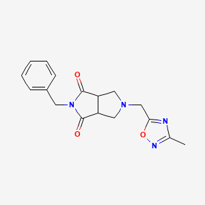 2-Benzyl-5-[(3-methyl-1,2,4-oxadiazol-5-yl)methyl]-octahydropyrrolo[3,4-c]pyrrole-1,3-dione