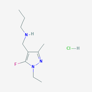 [(1-ethyl-5-fluoro-3-methyl-1H-pyrazol-4-yl)methyl]propylamine