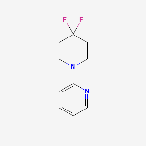 molecular formula C10H12F2N2 B12230448 2-(4,4-Difluoropiperidin-1-yl)pyridine 