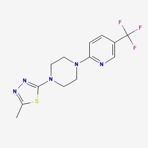 1-(5-Methyl-1,3,4-thiadiazol-2-yl)-4-[5-(trifluoromethyl)pyridin-2-yl]piperazine