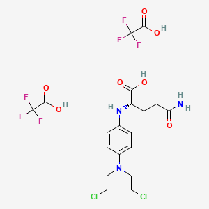 molecular formula C19H23Cl2F6N3O7 B1223047 gamma-Glutamyl ppdm CAS No. 79133-10-1