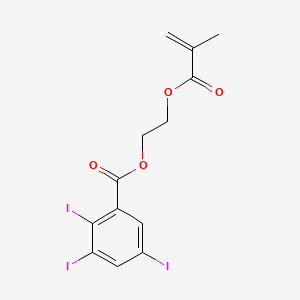 molecular formula C13H11I3O4 B1223048 2-(2',3',5'-Triiodobenzoyl)ethyl methacrylate CAS No. 161042-10-0