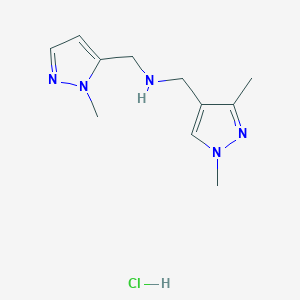 1-(1,3-dimethyl-1H-pyrazol-4-yl)-N-[(1-methyl-1H-pyrazol-5-yl)methyl]methanamine