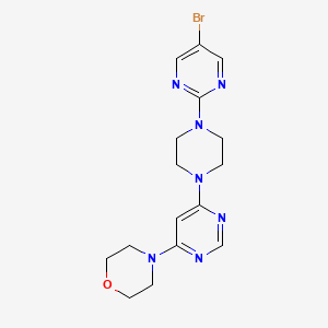 4-{6-[4-(5-Bromopyrimidin-2-yl)piperazin-1-yl]pyrimidin-4-yl}morpholine