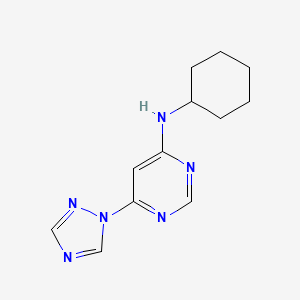 N-cyclohexyl-6-(1H-1,2,4-triazol-1-yl)pyrimidin-4-amine