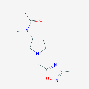 N-methyl-N-{1-[(3-methyl-1,2,4-oxadiazol-5-yl)methyl]pyrrolidin-3-yl}acetamide