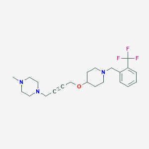 1-Methyl-4-{4-[(1-{[2-(trifluoromethyl)phenyl]methyl}piperidin-4-yl)oxy]but-2-yn-1-yl}piperazine