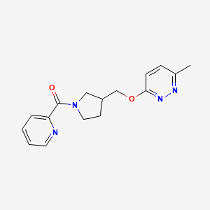 3-Methyl-6-{[1-(pyridine-2-carbonyl)pyrrolidin-3-yl]methoxy}pyridazine