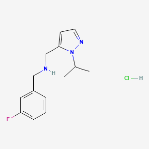 1-(3-fluorophenyl)-N-[(1-isopropyl-1H-pyrazol-5-yl)methyl]methanamine