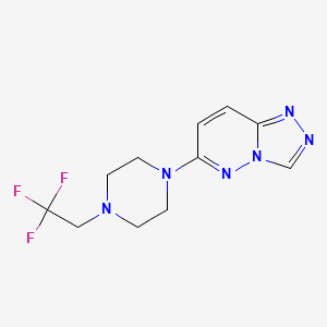 1-{[1,2,4]Triazolo[4,3-b]pyridazin-6-yl}-4-(2,2,2-trifluoroethyl)piperazine