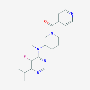 5-fluoro-N-methyl-6-(propan-2-yl)-N-[1-(pyridine-4-carbonyl)piperidin-3-yl]pyrimidin-4-amine