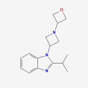 1-[1-(oxetan-3-yl)azetidin-3-yl]-2-(propan-2-yl)-1H-1,3-benzodiazole