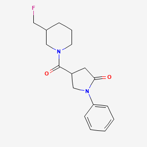 4-[3-(Fluoromethyl)piperidine-1-carbonyl]-1-phenylpyrrolidin-2-one