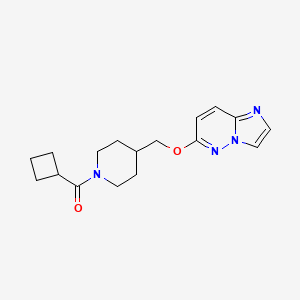 1-Cyclobutanecarbonyl-4-({imidazo[1,2-b]pyridazin-6-yloxy}methyl)piperidine