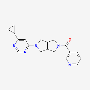 4-Cyclopropyl-6-[5-(pyridine-3-carbonyl)-octahydropyrrolo[3,4-c]pyrrol-2-yl]pyrimidine