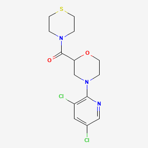 4-(3,5-Dichloropyridin-2-yl)-2-(thiomorpholine-4-carbonyl)morpholine