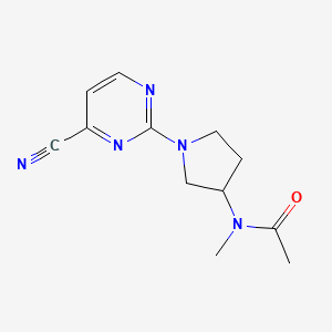 N-[1-(4-cyanopyrimidin-2-yl)pyrrolidin-3-yl]-N-methylacetamide