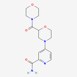 4-[2-(Morpholine-4-carbonyl)morpholin-4-yl]pyridine-2-carboxamide